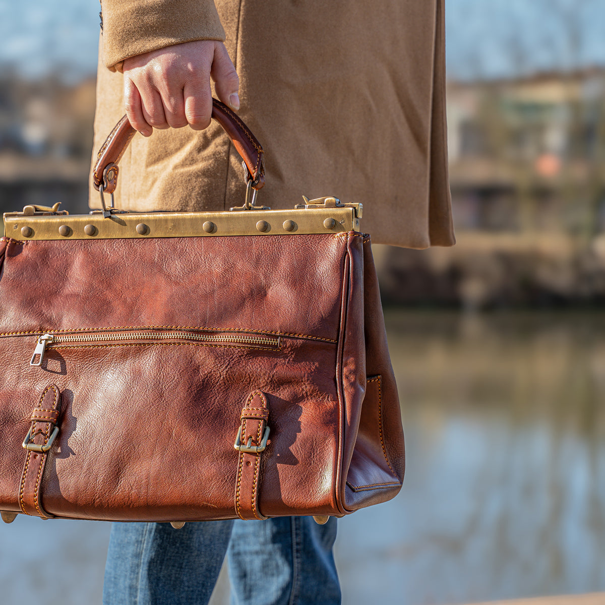 bupell Arzttasche/Hebammentasche Michele aus pflanzlich gegerbtem
