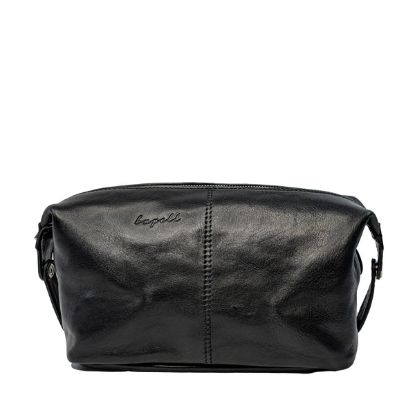 Jetzt Entdecken: Kulturtasche Mimmo aus pflanzlich gegerbtem Leder - Handgefertigt in Italien