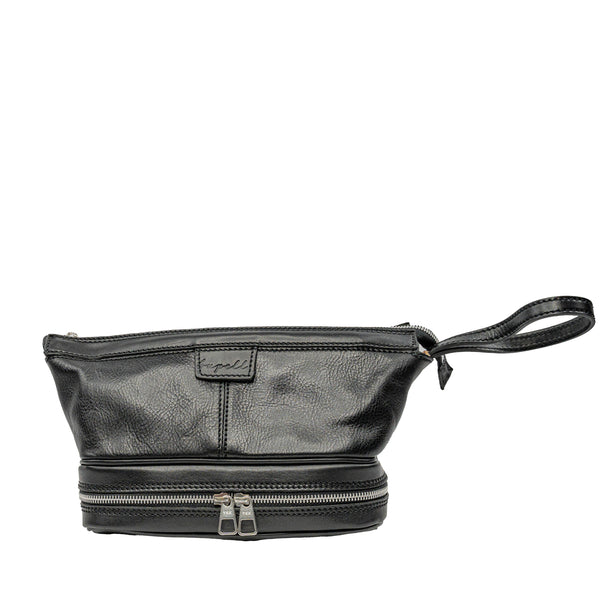 Jetzt Entdecken: Kulturtasche Luca aus pflanzlich gegerbtem Leder - Handgefertigt in Italien