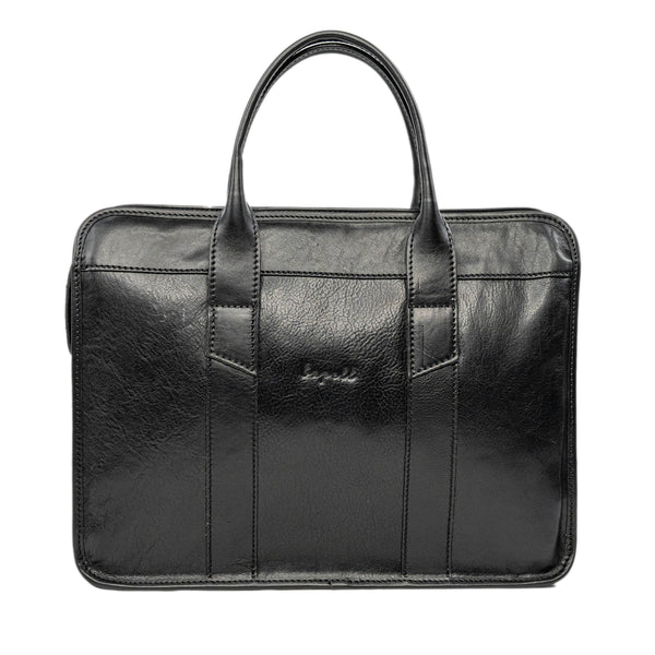 Jetzt Entdecken: Aktentasche mit Laptopfach Emilia aus pflanzlich gegerbtem Leder - Handgefertigt in Italien