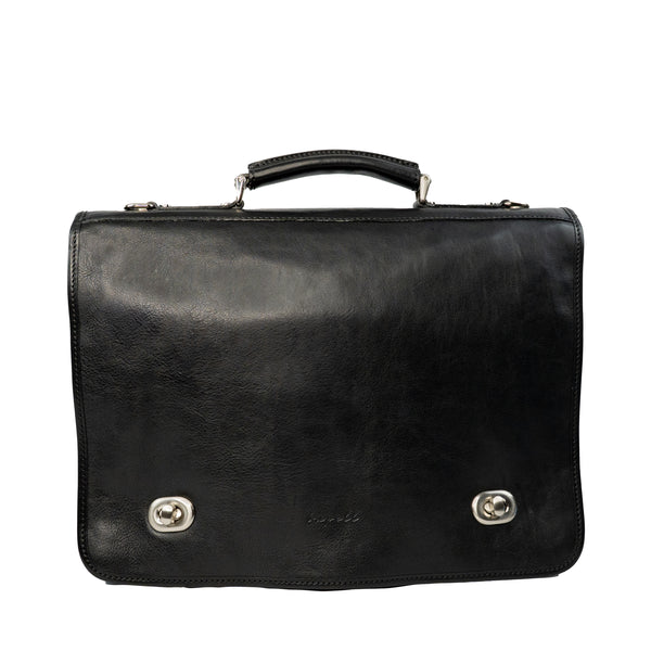 Jetzt Entdecken: Aktentasche/messenger Ernesto aus pflanzlich gegerbtem Leder - Handgefertigt in Italien