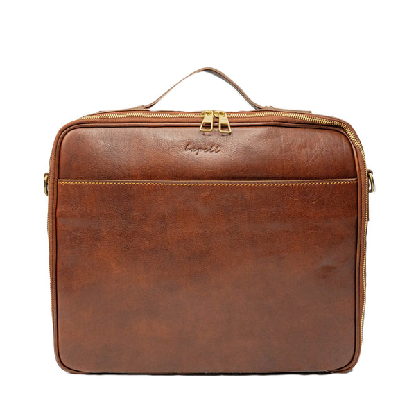 Jetzt Entdecken: Aktentasche Stefano aus pflanzlich gegerbtem Leder - Handgefertigt in Italien