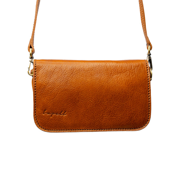 Jetzt Entdecken: Crossbody/Schultertasche Cinzia aus pflanzlich gegerbtem Leder - Handgefertigt in Italien