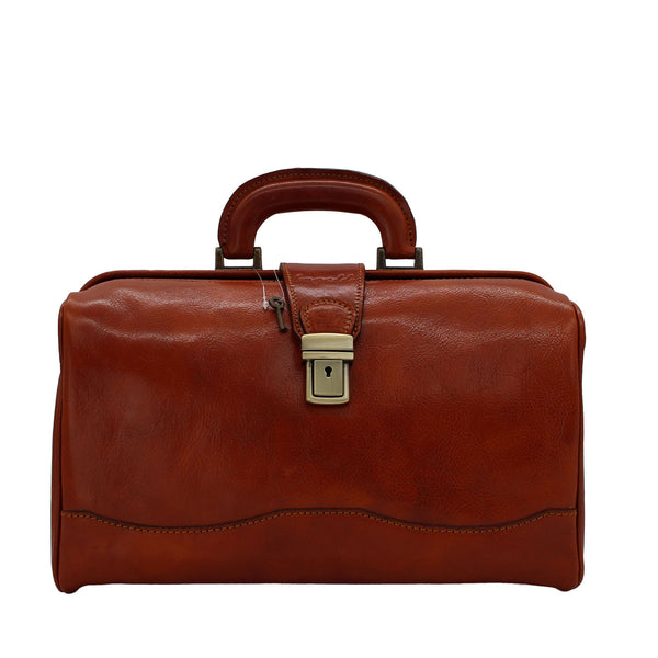 Jetzt Entdecken: bupell Arzttasche Lino - Cuoio aus pflanzlich gegerbtem Leder - Handmade in Italy -