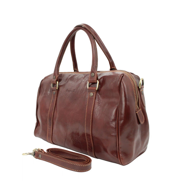 bupell Henkeltasche Gabriella aus pflanzlich gegerbten Leder - Handgemacht in Italien