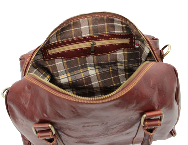 bupell Henkeltasche Gabriella aus pflanzlich gegerbten Leder - Handgemacht in Italien