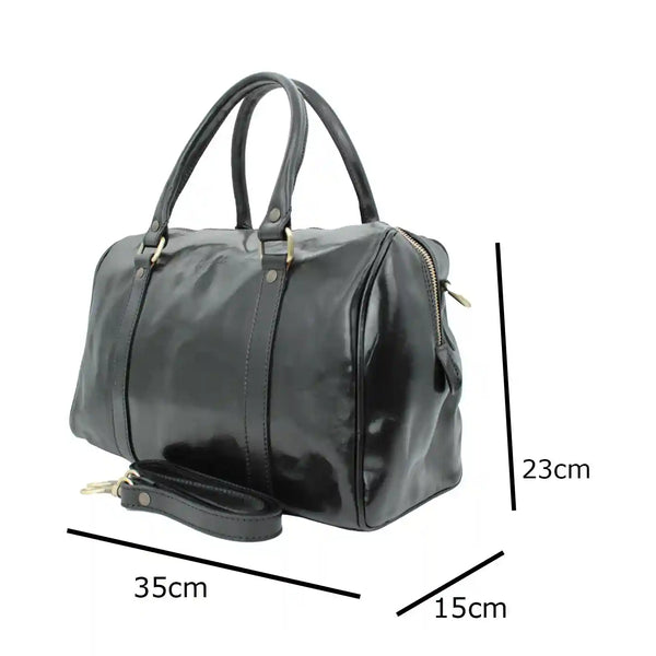 bupell Henkeltasche Gabriella aus pflanzlich gegerbten Leder - Handgemacht in Italien