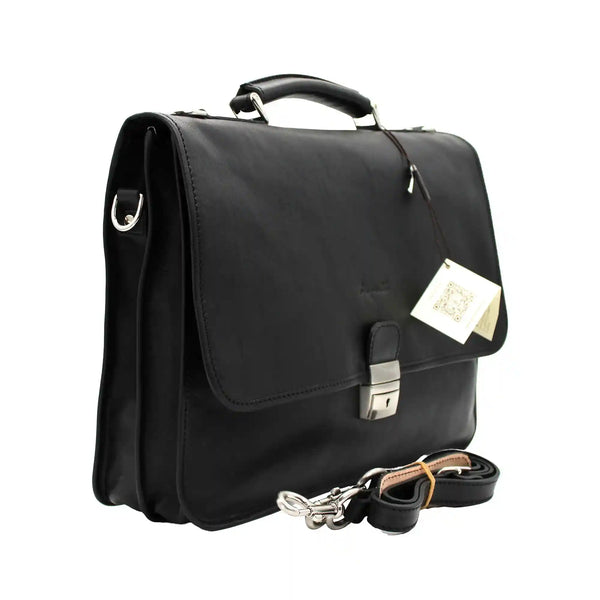 bupell Aktentasche Bosco aus zertifiziertem pflanzlich gegerbten Leder - Handgemacht in Italien