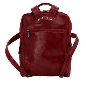 bupell Rucksack Priscilla aus zertifiziertem pflanzlich gegerbten Leder - Handgemacht in Italien