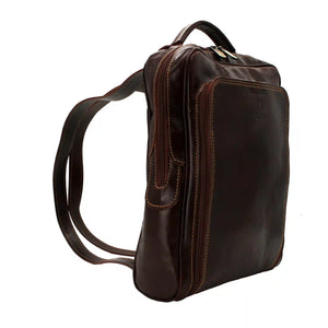 bupell Rucksack Priscilla aus zertifiziertem pflanzlich gegerbten Leder - Handgemacht in Italien