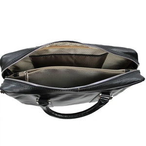 bupell Aktentasche Flavio aus zertifiziertem pflanzlich gegerbten Leder - Handgemacht in Italien