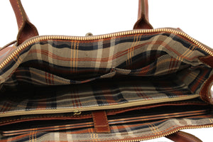 bupell Handtasche/Aktentasche Tiziana aus zertifiziertem pflanzlich gegerbten Leder - Handgemacht in Italien