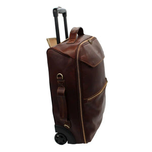 bupell Reisetasche/Trolley Gigi  aus zertifiziertem pflanzlich gegerbten Leder - Handgemacht in Italien