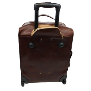 bupell Reisetasche/Trolley Gigi  aus zertifiziertem pflanzlich gegerbten Leder - Handgemacht in Italien