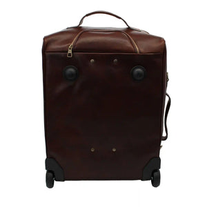 bupell Reisetasche/Trolley Gigi  aus zertifiziertem pflanzlich gegerbten Leder - Handgemacht in Italien