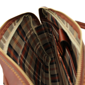 bupell Aktentasche/Laptoptasche Mattia aus zertifiziertem pflanzlich gegerbten Leder - Handgemacht in Italien