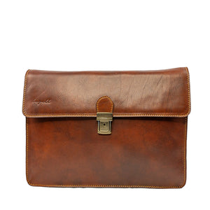 Jetzt Entdecken: Aktentasche Alfonso aus pflanzlich gegerbtem Leder - Handgefertigt in Italien