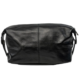 bupell Kulturtasche Mimmo aus zertifiziertem pflanzlich gegerbten Leder - Handgemacht in Italien