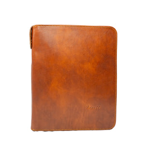 Jetzt Entdecken: Aktenmappe Tonio  aus pflanzlich gegerbtem Leder - Handgefertigt in Italien