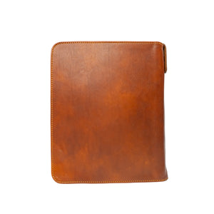 bupell Aktenmappe Tonio aus zertifiziertem pflanzlich gegerbten Leder - Handgemacht in Italien