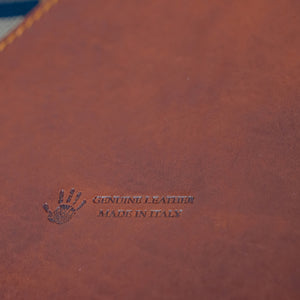 bupell Aktenmappe Tonio aus zertifiziertem pflanzlich gegerbten Leder - Handgemacht in Italien