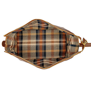 bupell Kulturtasche Luca aus zertifiziertem pflanzlich gegerbten Leder - Handgemacht in Italien