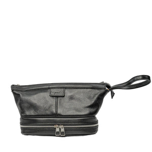 Jetzt Entdecken: Kulturtasche Luca aus pflanzlich gegerbtem Leder - Handgefertigt in Italien