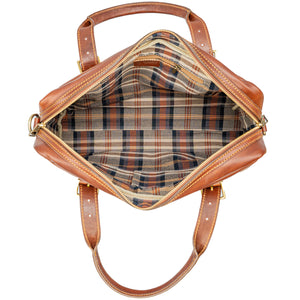 bupell Aktentasche Tosco aus zertifiziertem pflanzlich gegerbten Leder - Handgemacht in Italien