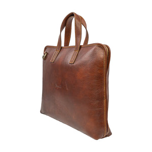 bupell Filigrane Aktentasche Pietro aus zertifiziertem pflanzlich gegerbten Leder - Handgemacht in Italien