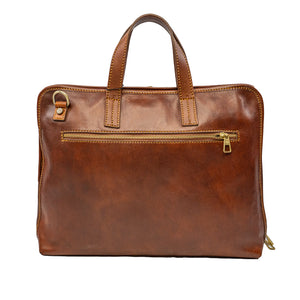 bupell Filigrane Aktentasche Pietro aus zertifiziertem pflanzlich gegerbten Leder - Handgemacht in Italien