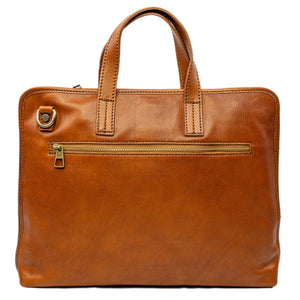 bupell Filigrane Aktentasche Pietro aus zertifiziertem pflanzlich gegerbten Leder - Handgemacht in Italien