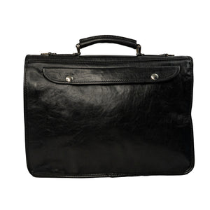 bupell Aktentasche/Messenger Ernesto aus zertifiziertem pflanzlich gegerbten Leder - Handgemacht in Italien