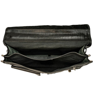 bupell Aktentasche/Messenger Ernesto aus zertifiziertem pflanzlich gegerbten Leder - Handgemacht in Italien