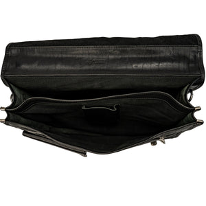 bupell Aktentasche/Messenger Ernesto aus zertifiziertem pflanzlich gegerbten Leder - Handgemacht in Italien