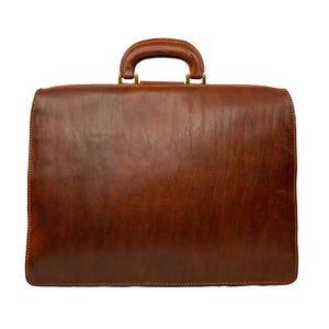bupell Aktentasche Salvatore aus zertifiziertem pflanzlich gegerbten Leder - Handgemacht in Italien