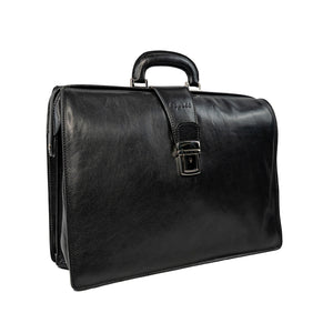 bupell Aktentasche Salvatore aus zertifiziertem pflanzlich gegerbten Leder - Handgemacht in Italien