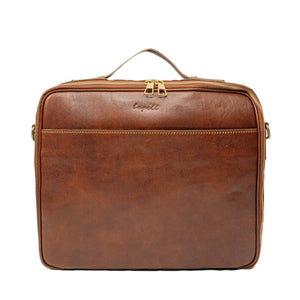 Jetzt Entdecken: Aktentasche Stefano aus pflanzlich gegerbtem Leder - Handgefertigt in Italien