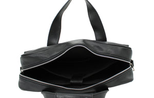 bupell Aktentasche/Laptoptasche Clemente aus zertifiziertem pflanzlich gegerbten Leder - Handgemacht in Italien