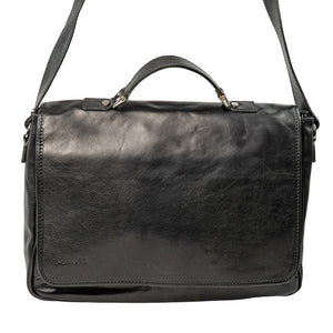 Jetzt Entdecken: Aktentasche/messenger Paolo aus pflanzlich gegerbtem Leder - Handgefertigt in Italien