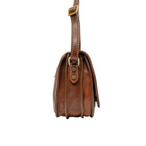 bupell Crossbody/Schultertasche Chiara aus zertifiziertem pflanzlich gegerbten Leder - Handgemacht in Italien