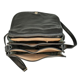 bupell Crossbody/Schultertasche Chiara aus zertifiziertem pflanzlich gegerbten Leder - Handgemacht in Italien