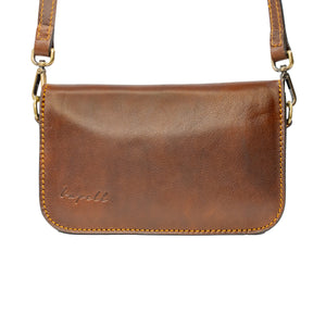 Jetzt Entdecken: Crossbody/Schultertasche Cinzia aus pflanzlich gegerbtem Leder - Handgefertigt in Italien