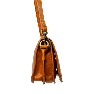 bupell Crossbody/Schultertasche Cinzia aus zertifiziertem pflanzlich gegerbten Leder - Handgemacht in Italien