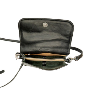 bupell Crossbody/Schultertasche Cinzia aus zertifiziertem pflanzlich gegerbten Leder - Handgemacht in Italien