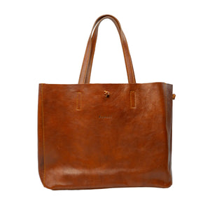 Jetzt Entdecken: Schultertasche, Shopper Aurelia aus pflanzlich gegerbtem Leder - Handgefertigt in Italien