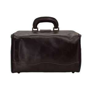 bupell Arzttasche Lino aus zertifiziertem pflanzlich gegerbten Leder - Handgemacht in Italien