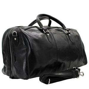 bupell Reisetasche Marino aus zertifiziertem pflanzlich gegerbten Leder - Handgemacht in Italien