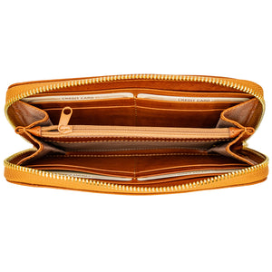 bupell Portemonnaie Camilla aus zertifiziertem pflanzlich gegerbten Leder - Handgemacht in Italien