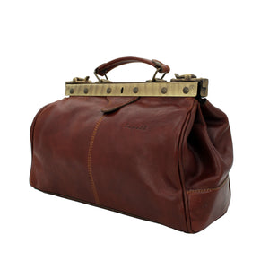 bupell Arzttasche Davide aus zertifiziertem pflanzlich gegerbten Leder - Handgemacht in Italien