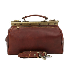 bupell Arzttasche Davide aus zertifiziertem pflanzlich gegerbten Leder - Handgemacht in Italien